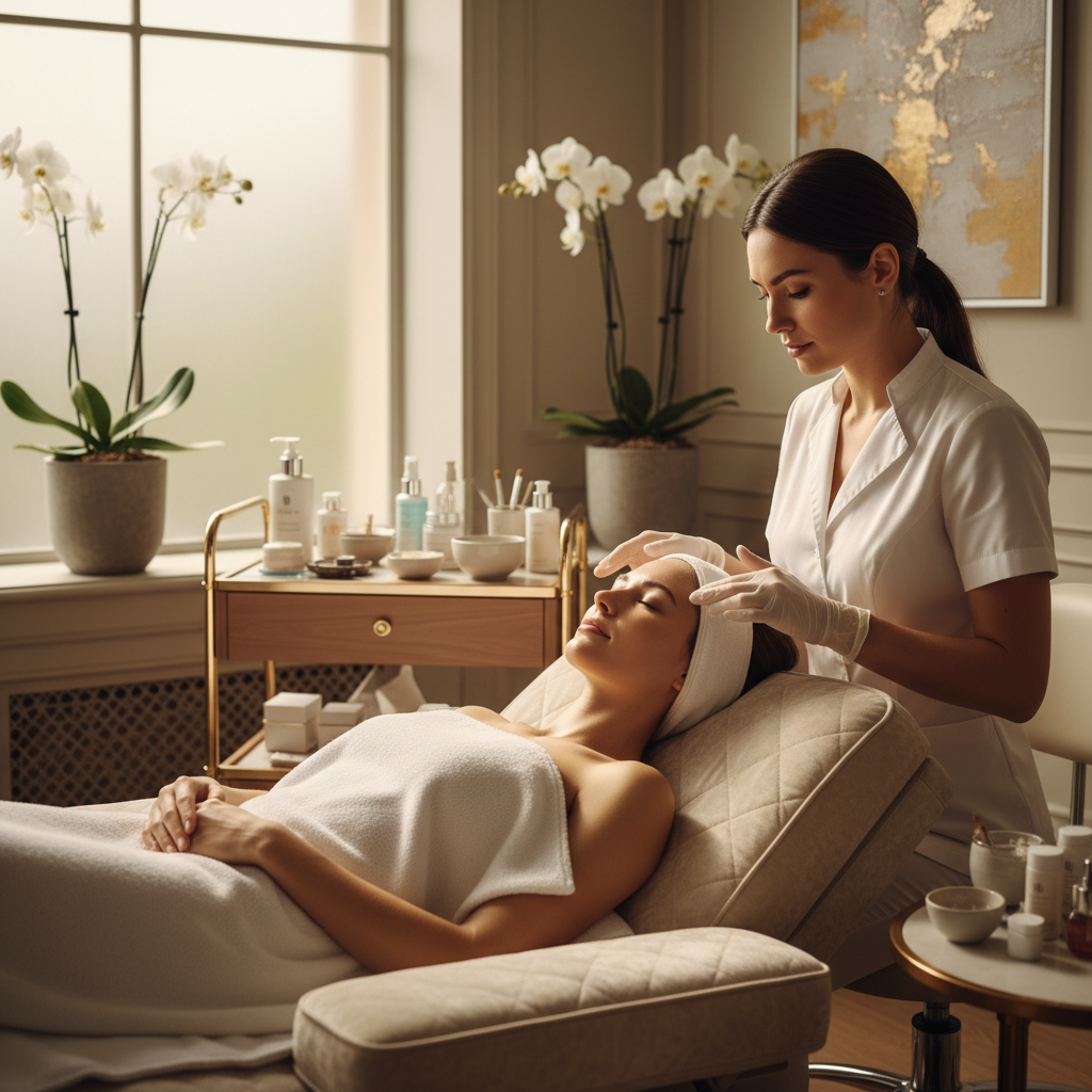 Luxury manicure and pedicure service