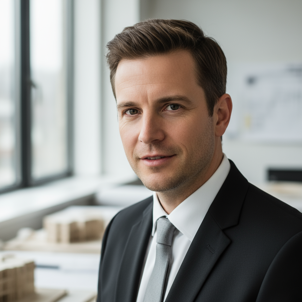 Portrait of Marcus Webb, solo architect member at Atelier