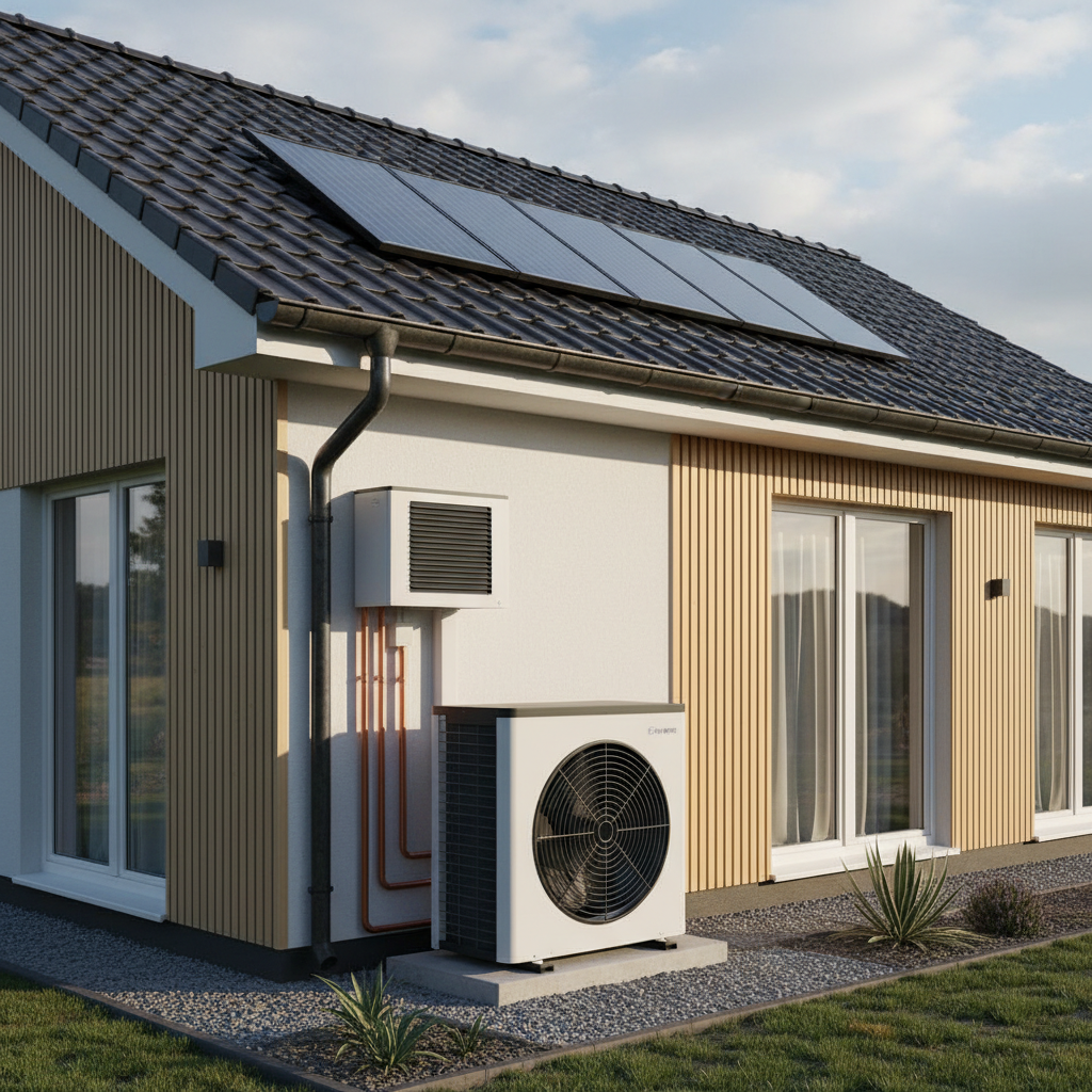 Instalación de sistema de aerotermia de alta eficiencia para climatización y ACS en vivienda unifamiliar