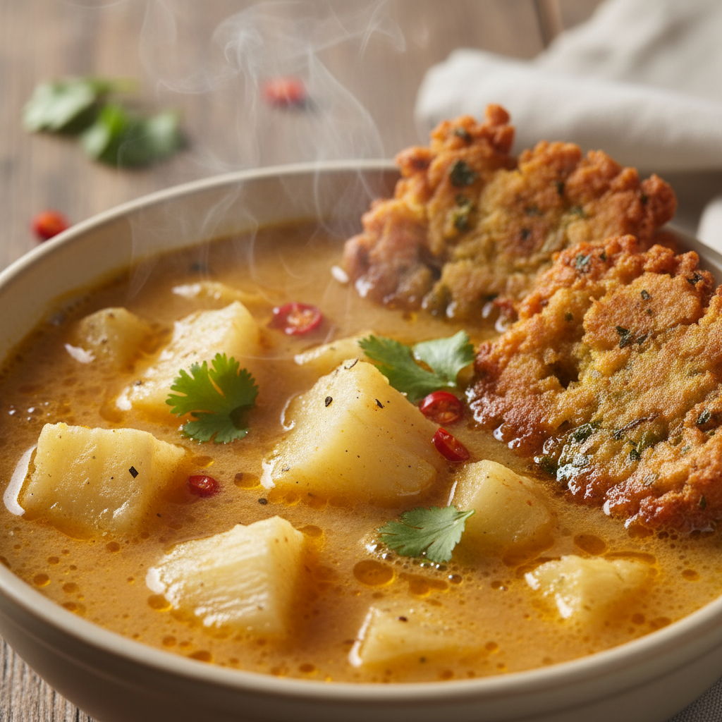 Gâteaux piments — Mauritian split pea fritters with chili