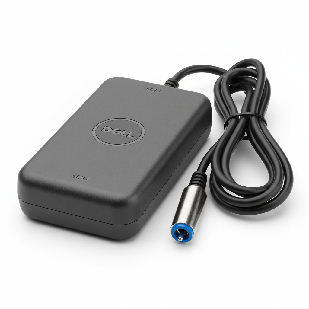 Dell 65W slim laptop charger with barrel connector