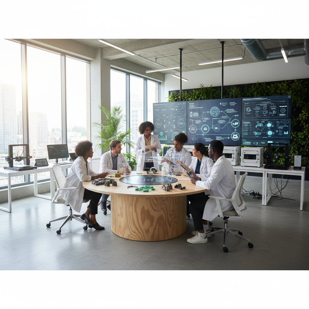 Tech professionals working on sustainable data centre infrastructure and green cloud computing solutions