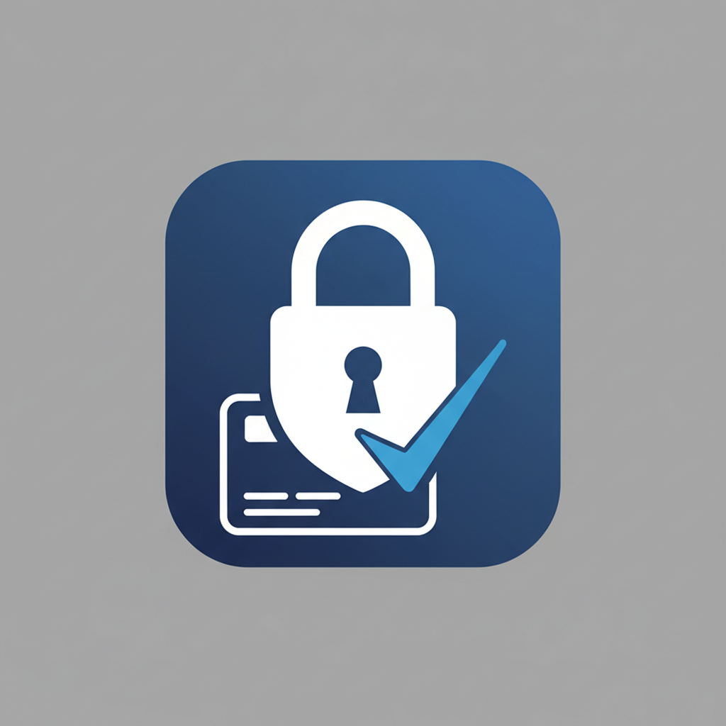 American Express credit card with blue background showing secure payment partnership