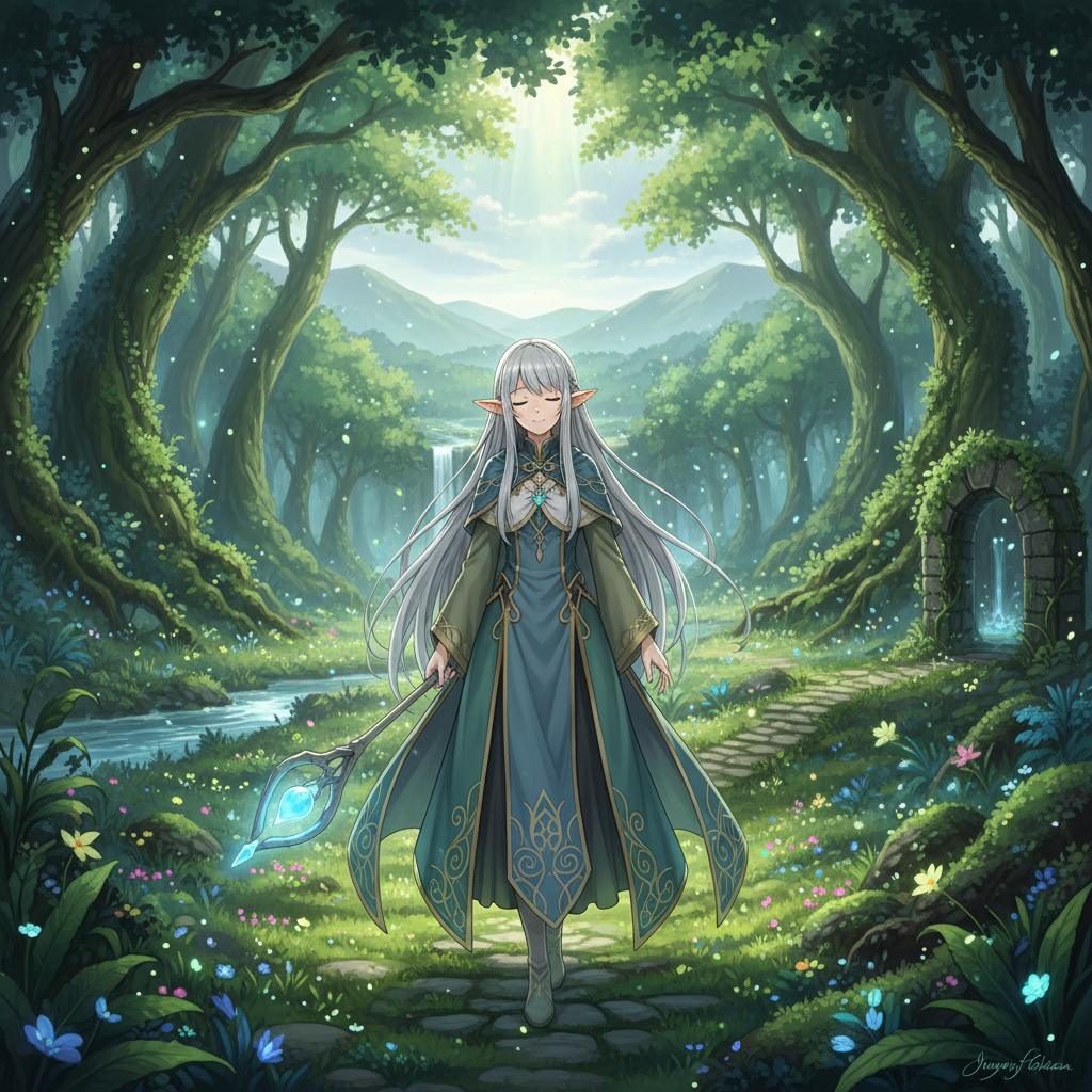 Cover art for Frieren: Beyond Journey's End — Fantasy, Adventure, Drama anime