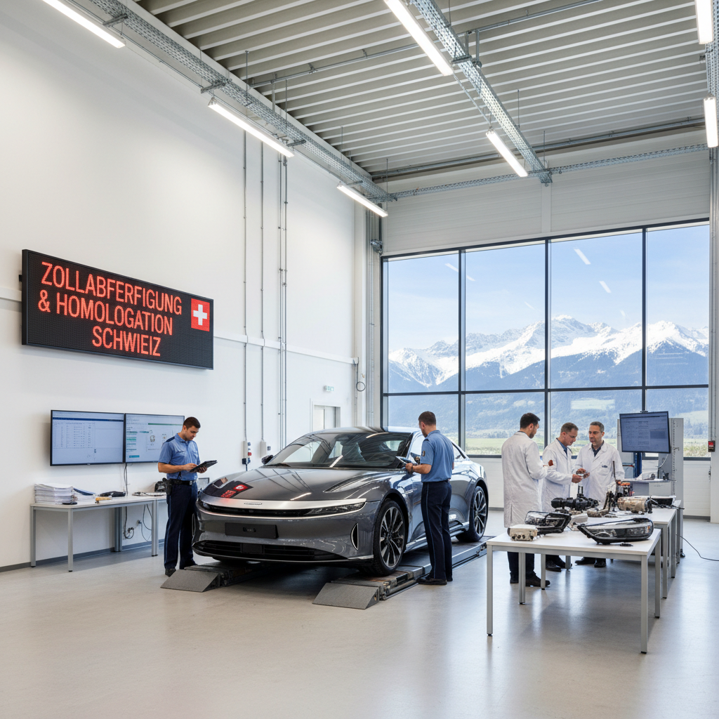 Véhicule importé en cours de dédouanement et d'homologation suisse