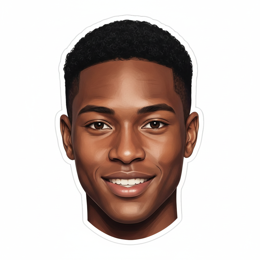 Portrait of Derek Okafor, a man with confident expression
