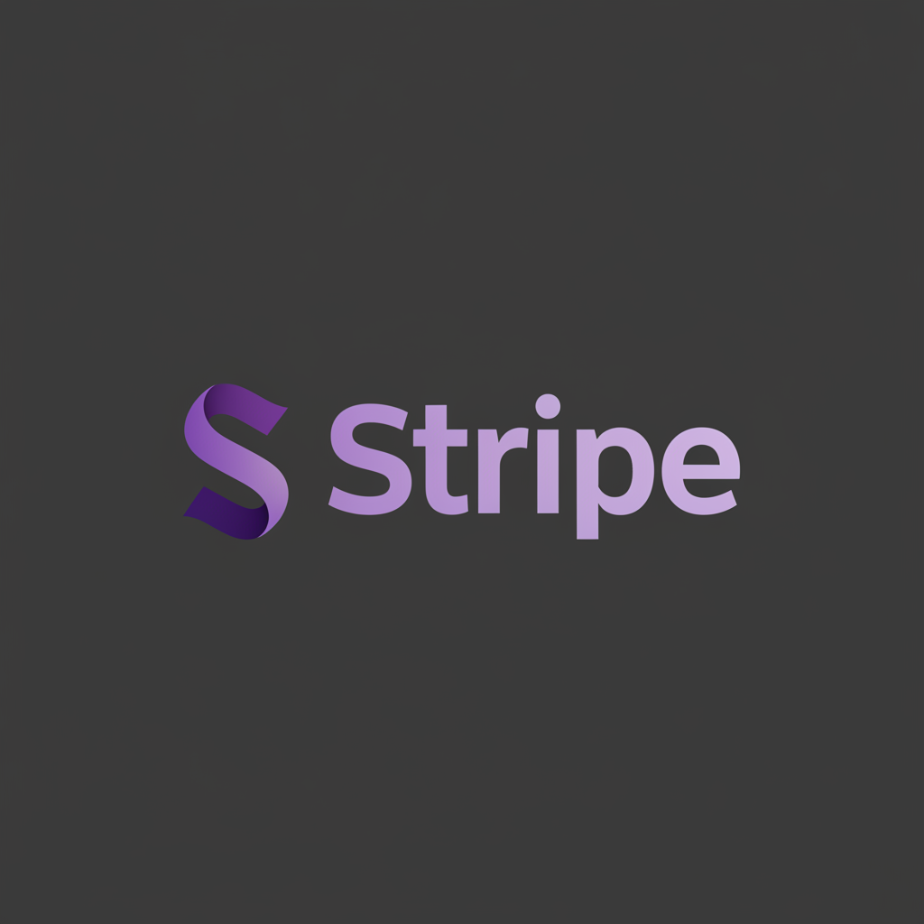 Stripe payment processing platform logo with purple branding