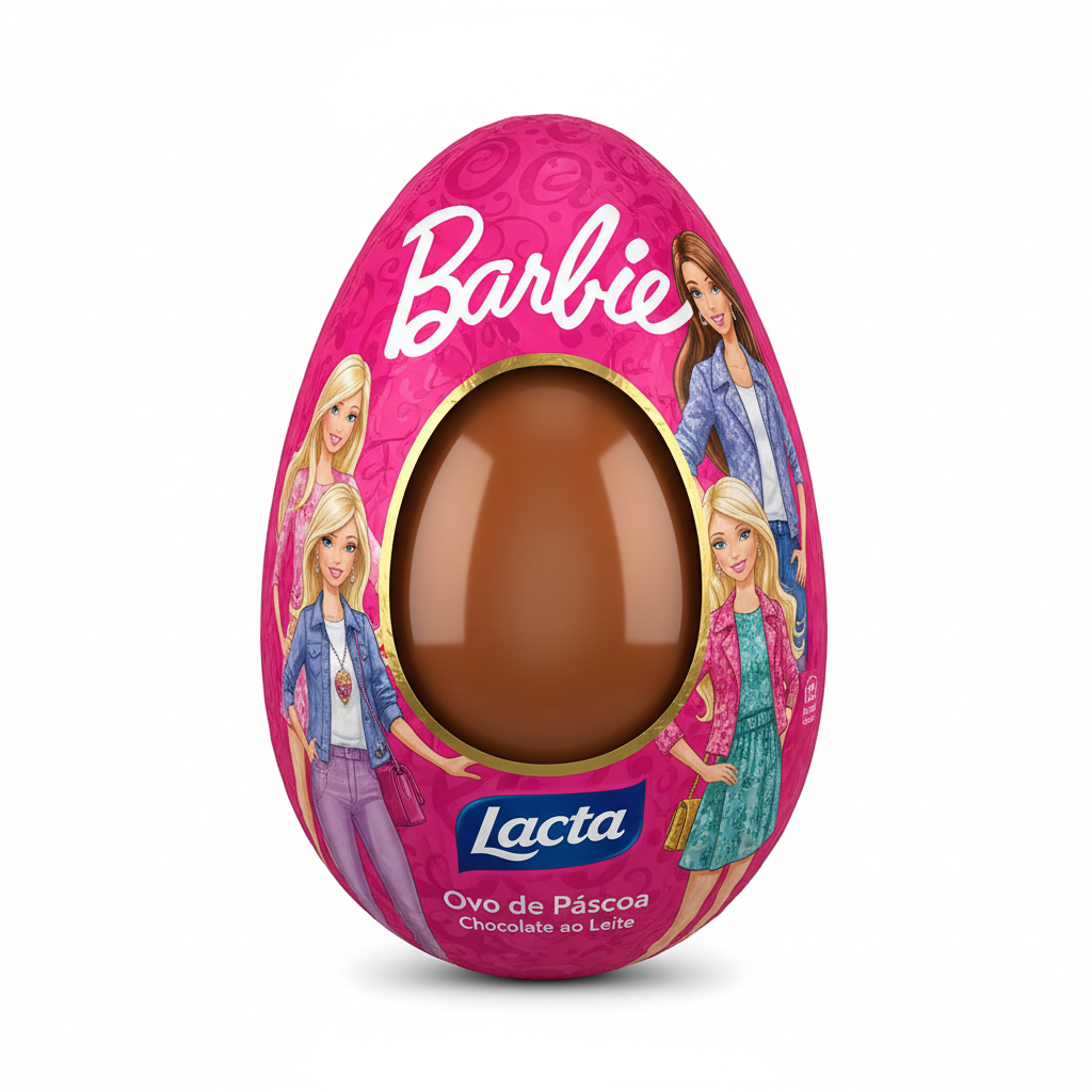 Personalised Smarties mini chocolate favours with custom pink Barbie wrapper in warm light