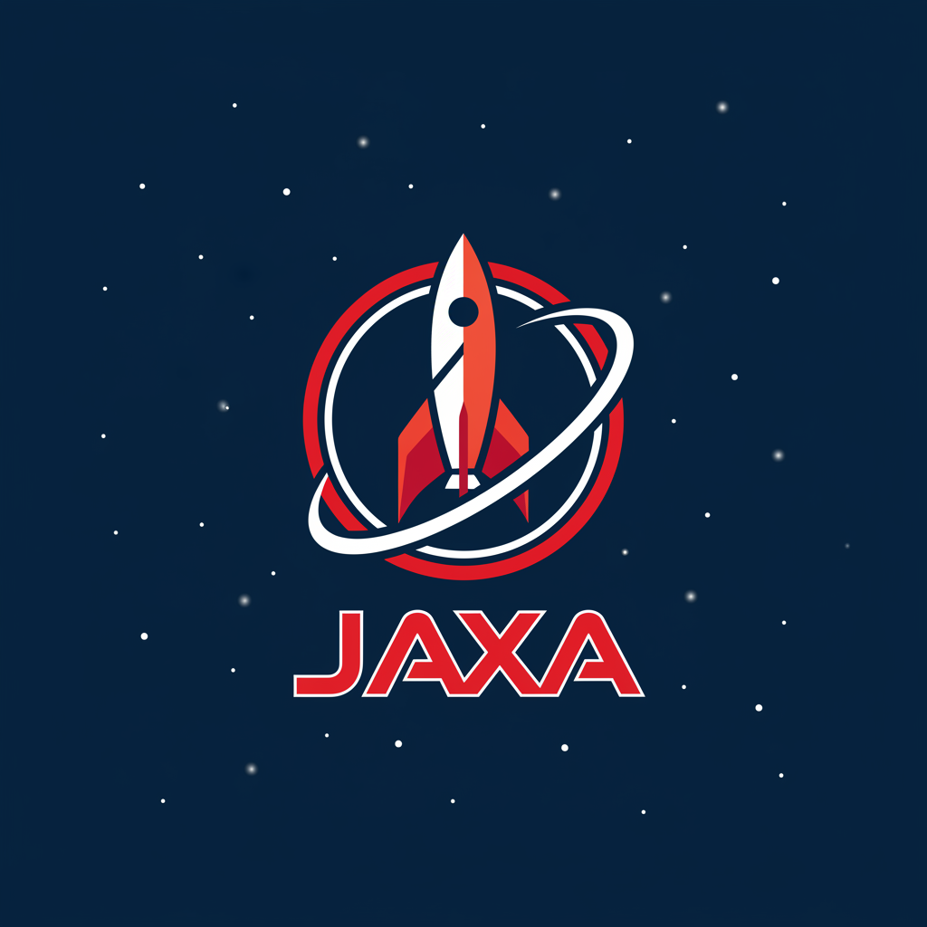 Japan Aerospace Exploration Agency logo with red and white colors