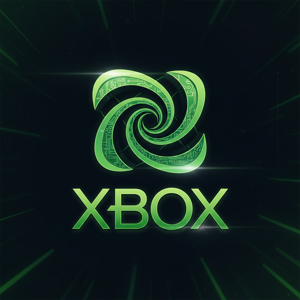 Xbox gift card with green branding on dark background