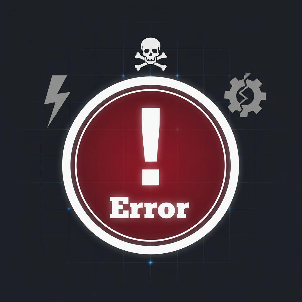 Red warning flag icon displayed on computer monitor with alert notifications