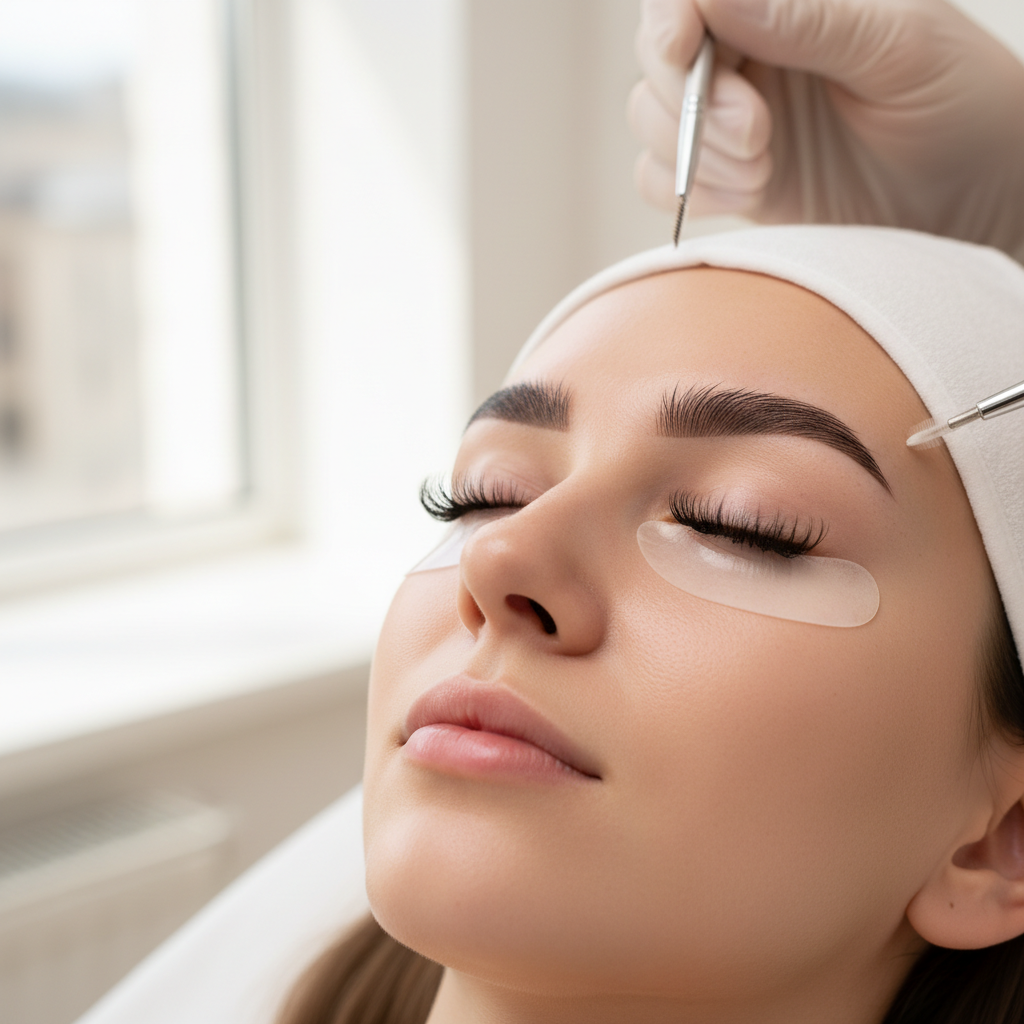 Lash lift and brow treatment