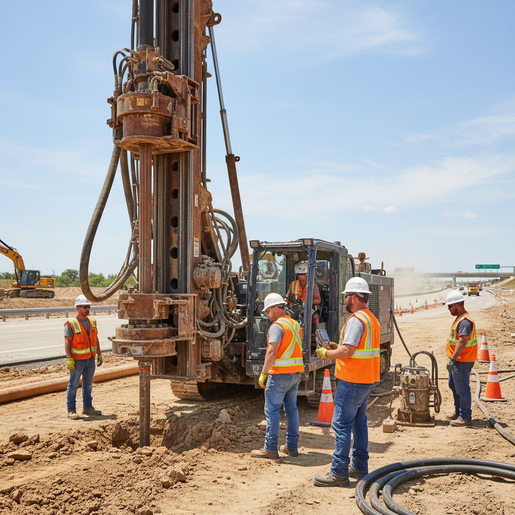 Concrete cutting technician in full PPE operating a diamond core drill on a Melbourne construction site, well-lit industrial environment, professional trade setting