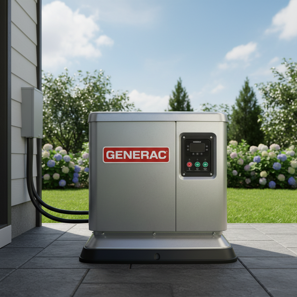Generac home standby generator electrical support and backup power Oregon