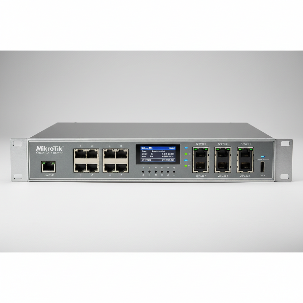 Mikrotik CCR2004 cloud core router with multiple ethernet ports
