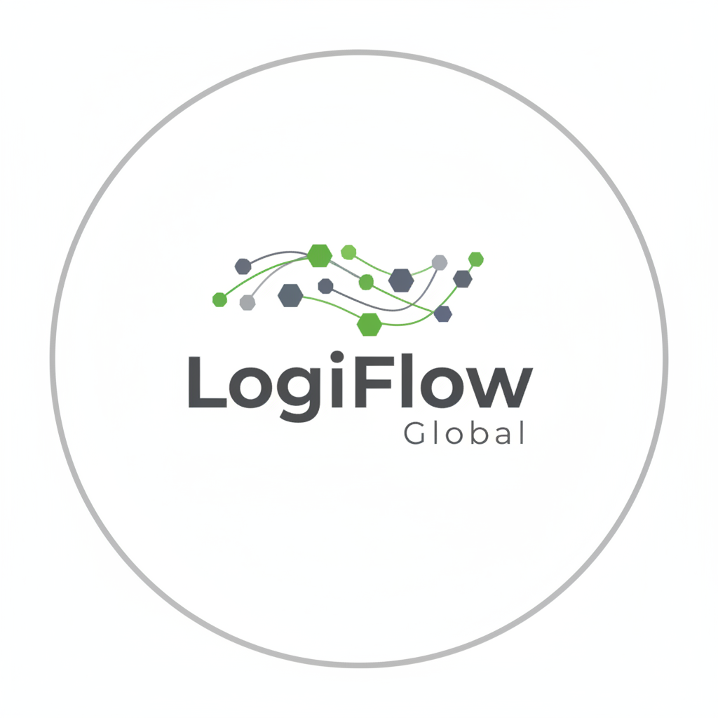 Global logistics network visualization with shipping routes and data flow across multiple continents representing freight modernization