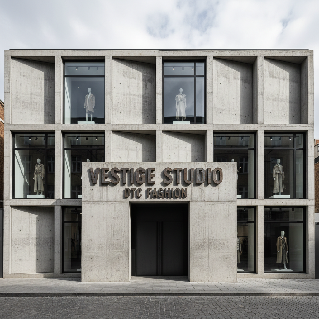 Vestige Studio rebuilt DTC fashion storefront โ brutalist grid layout with aggressive typography
