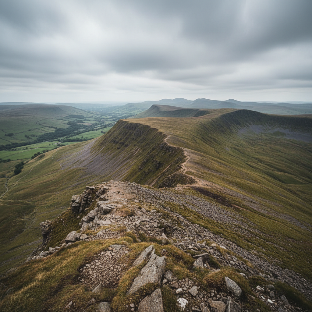 Mam Tor shivering mountain ridge walk with dramatic views of Hope Valley