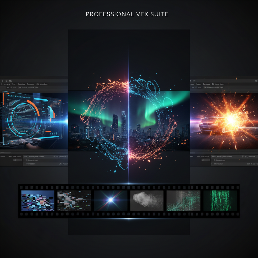 VFX Transitions & Effects scenepack thumbnail — 89 clips by vfx_master