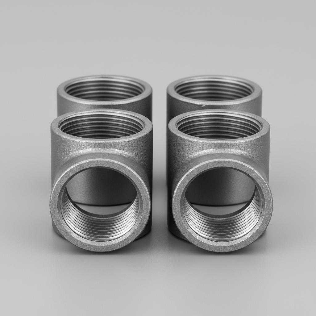 Mild steel pipe sockets with female threads for pipe joining