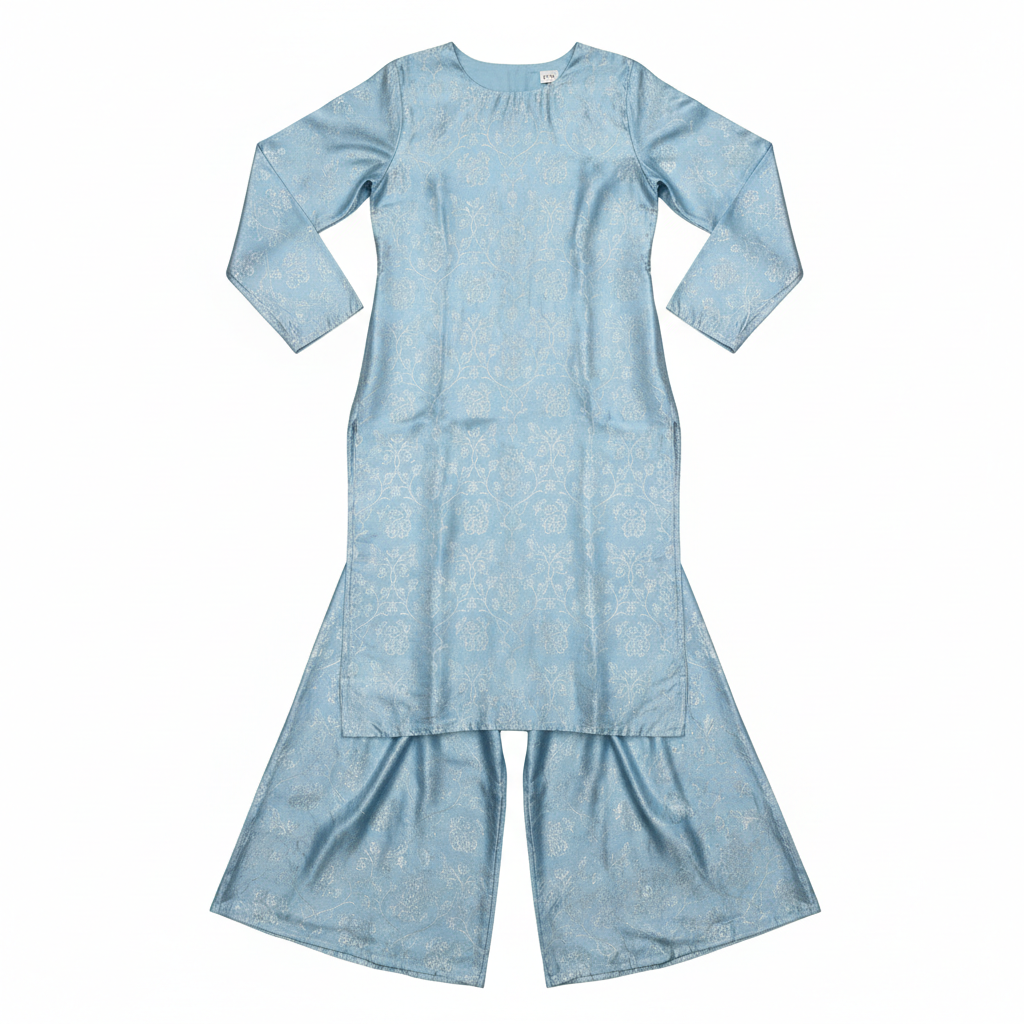 Casual day look with block print kurti and white palazzo pants, Indian street style fashion inspiration