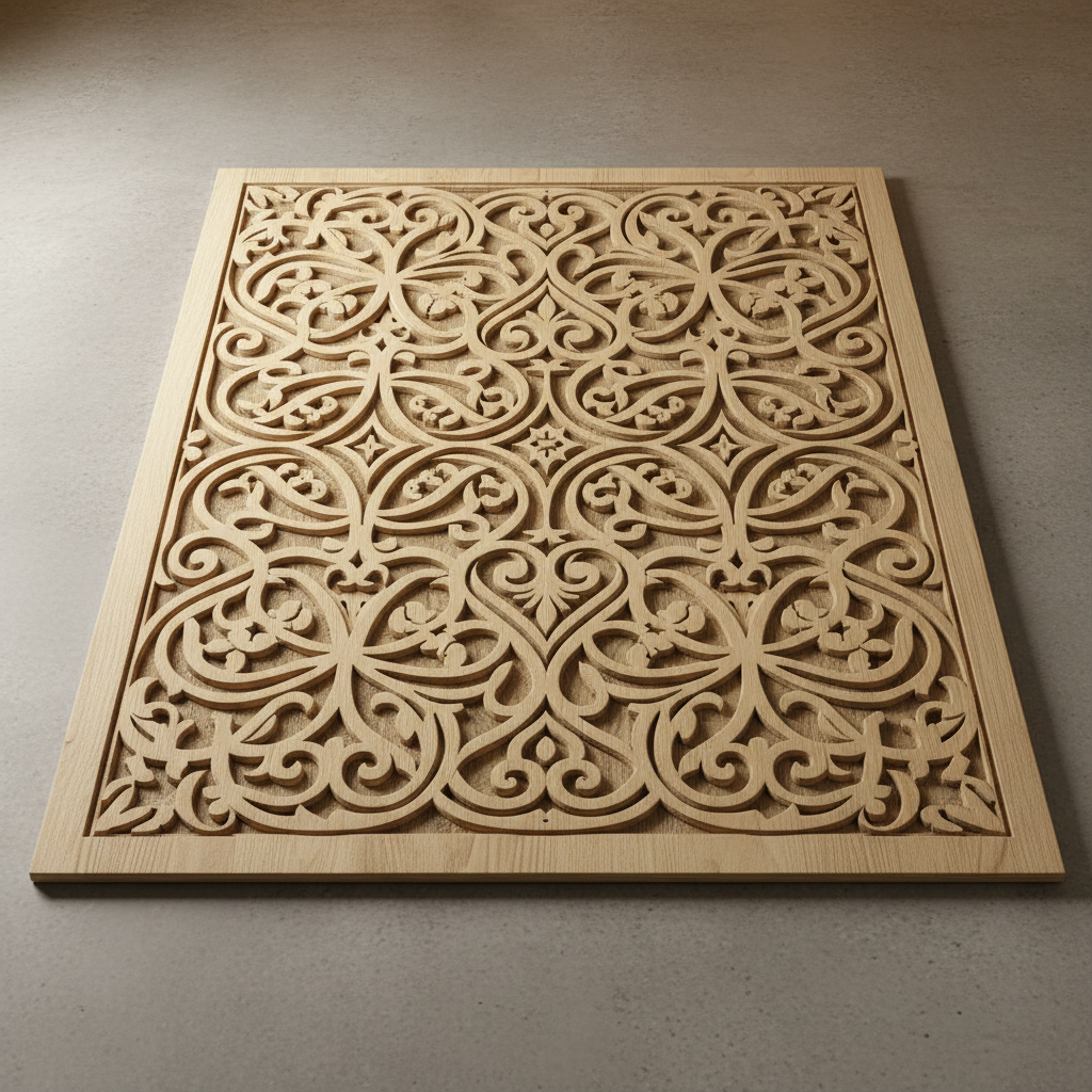 Panel CNC router kayu untuk backdrop foto