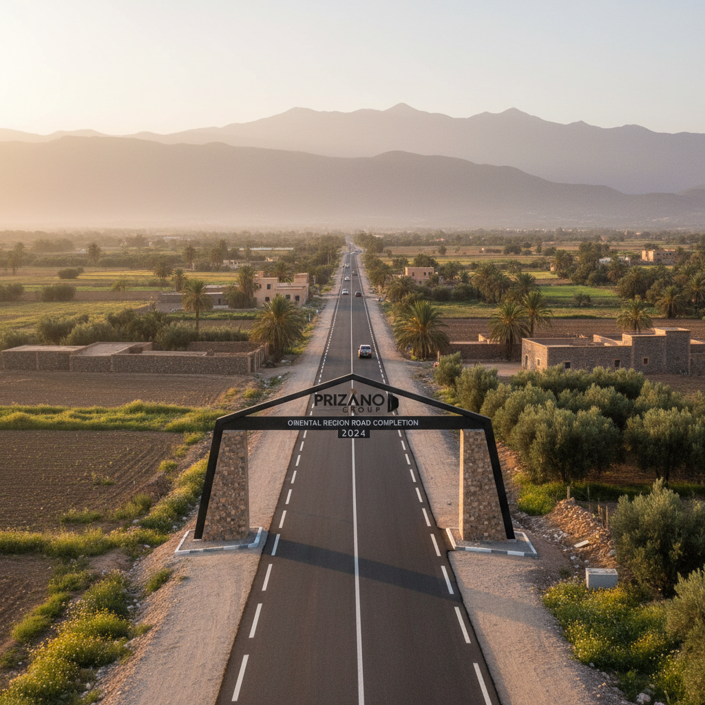 Piste rurale terminée par Prizano Groupe dans la région de l'Oriental