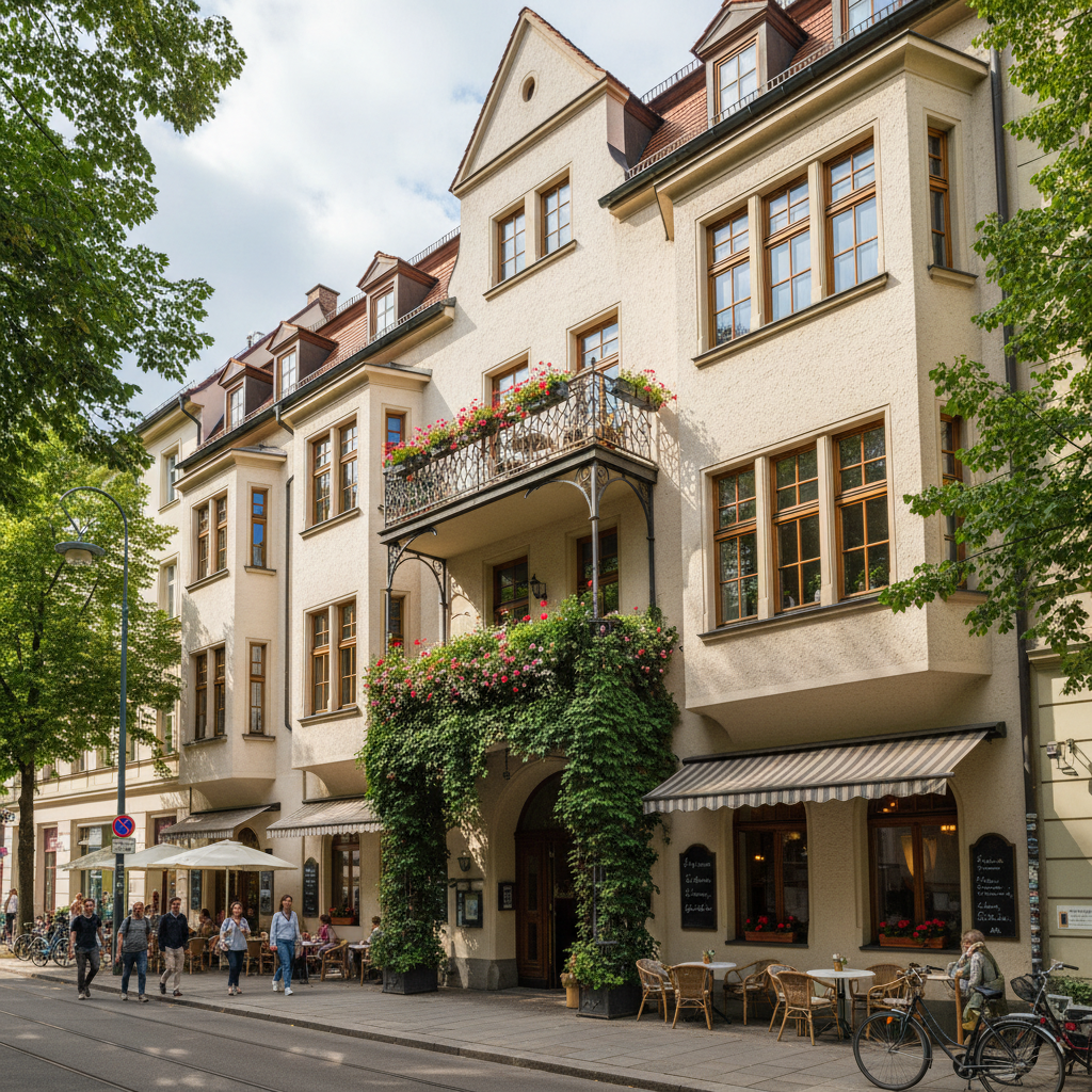 Classic three-room apartment with balcony in Munich Schwabing