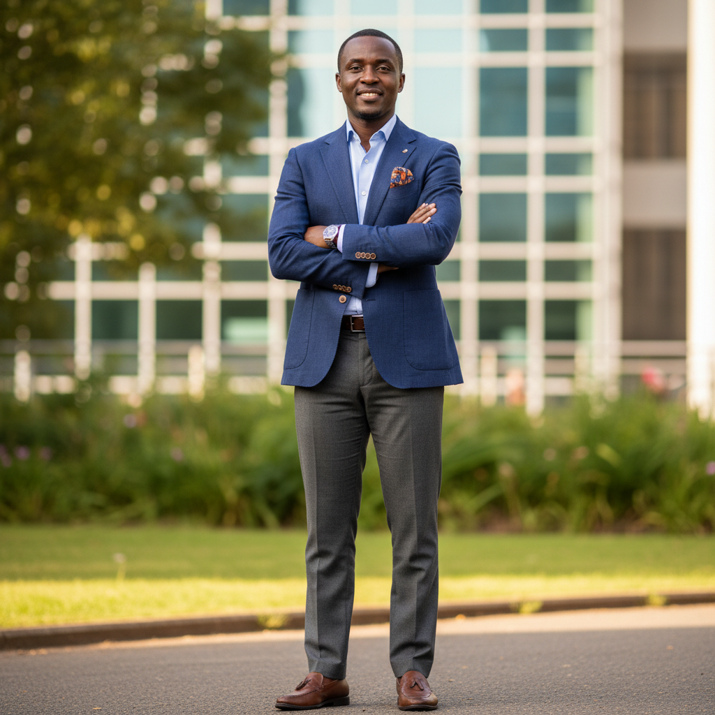 Eric Rutanga successful Rwandan businessman in formal attire