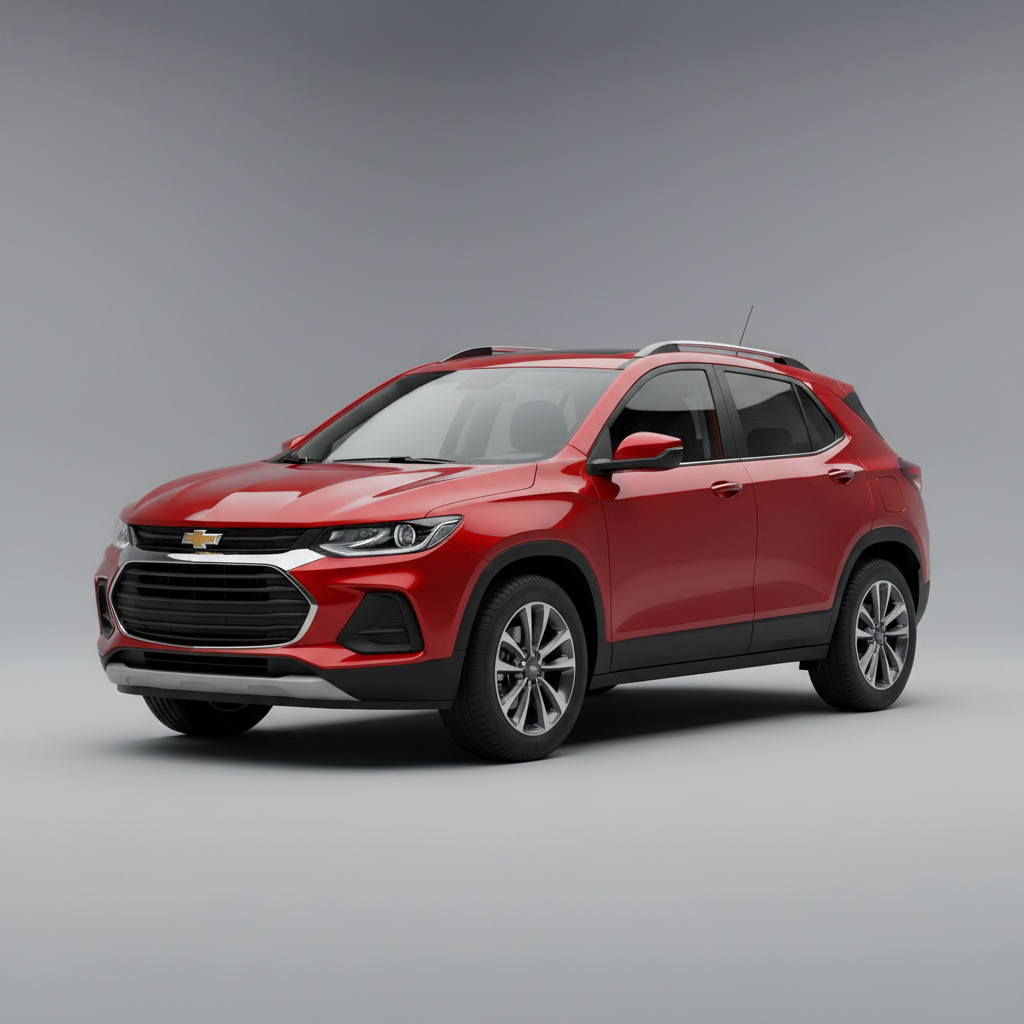 Chevrolet Onix vermelho 2020 em estacionamento ao ar livre