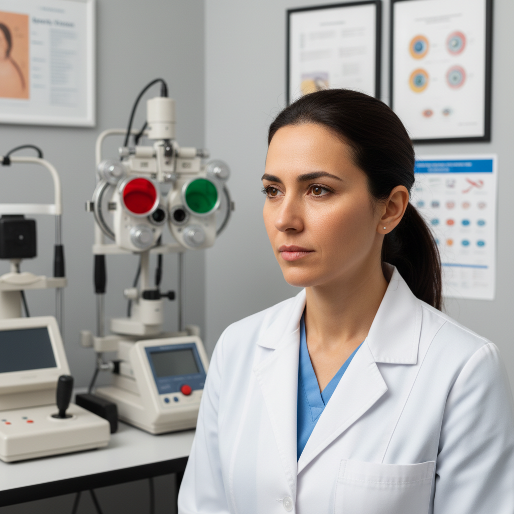 Dr. Chaitra, Ophthalmologist specializing in family and pediatric eye care at Ravi Eye Clinic