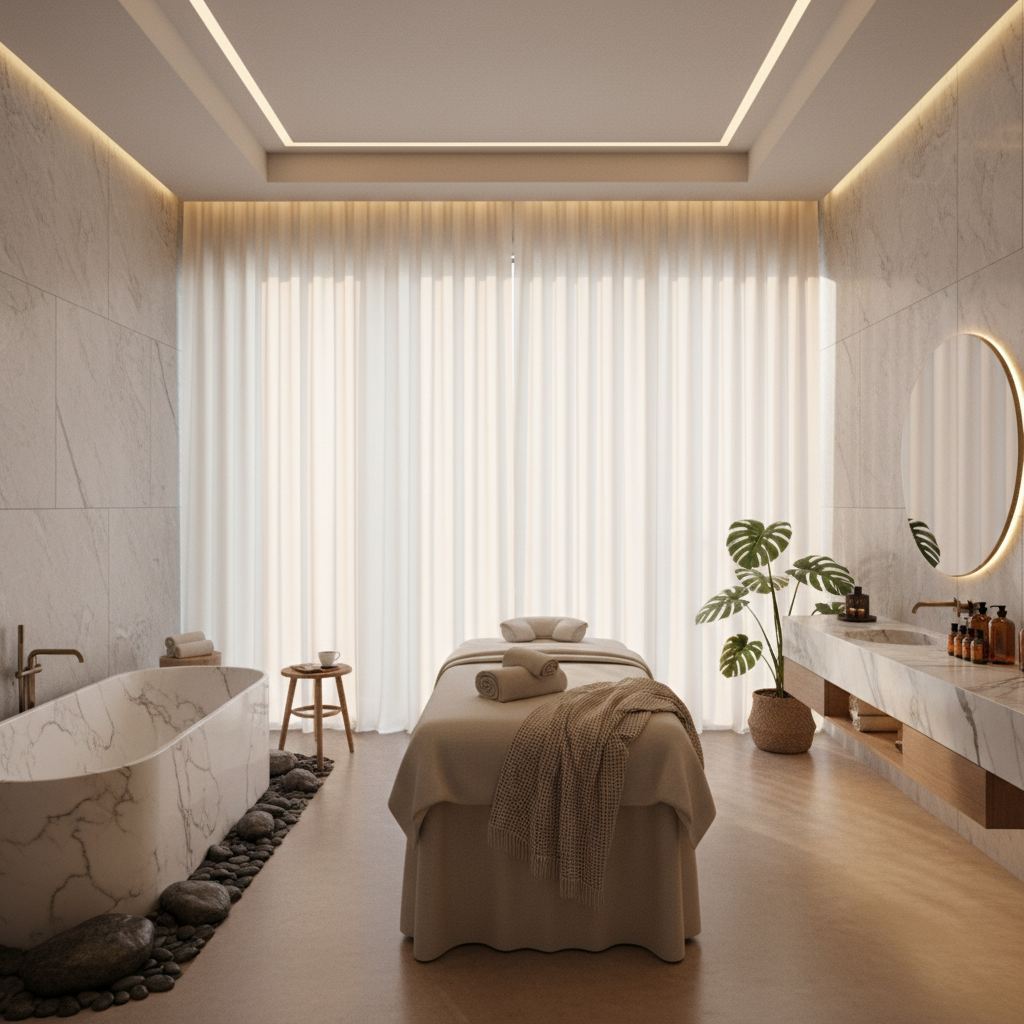 Authentic Korean spa relaxation treatment with premium ambiance