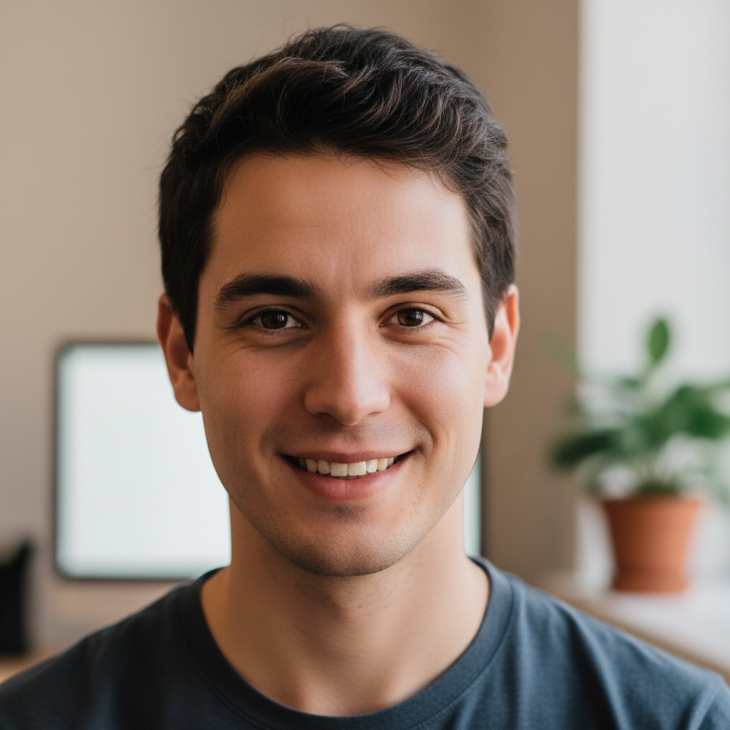James Kowalski, Lead Backend Engineer, smiling headshot with casual professional attire