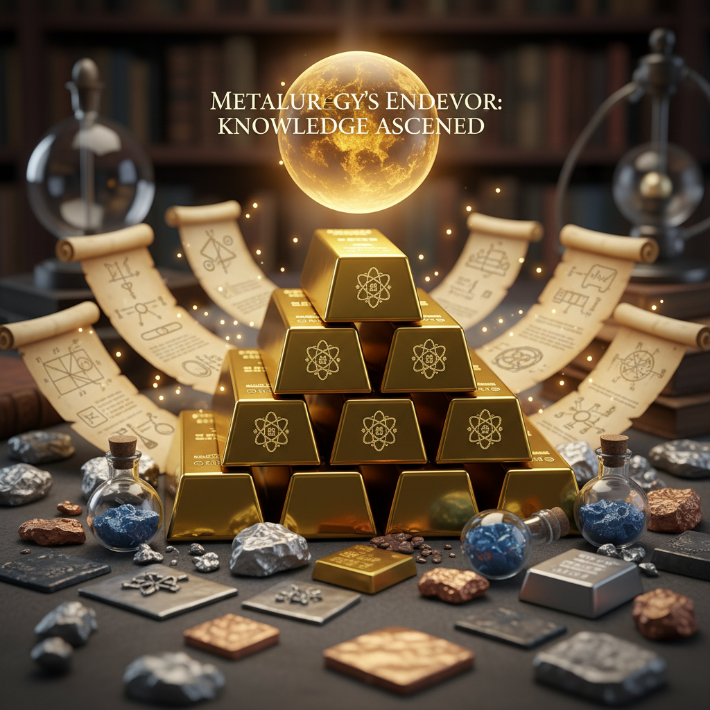 Gold bars representing the conclusion and value of metals knowledge journey