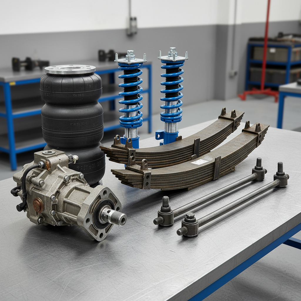 Suspension and steering components for heavy duty vehicles