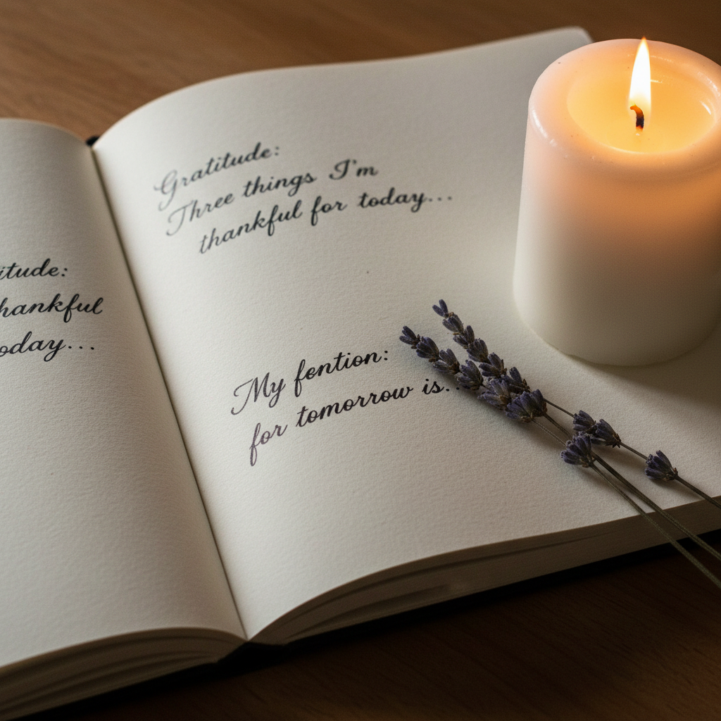 Open manuscript with handwritten notes and editorial markings on cream paper in a well-lit writing desk environment