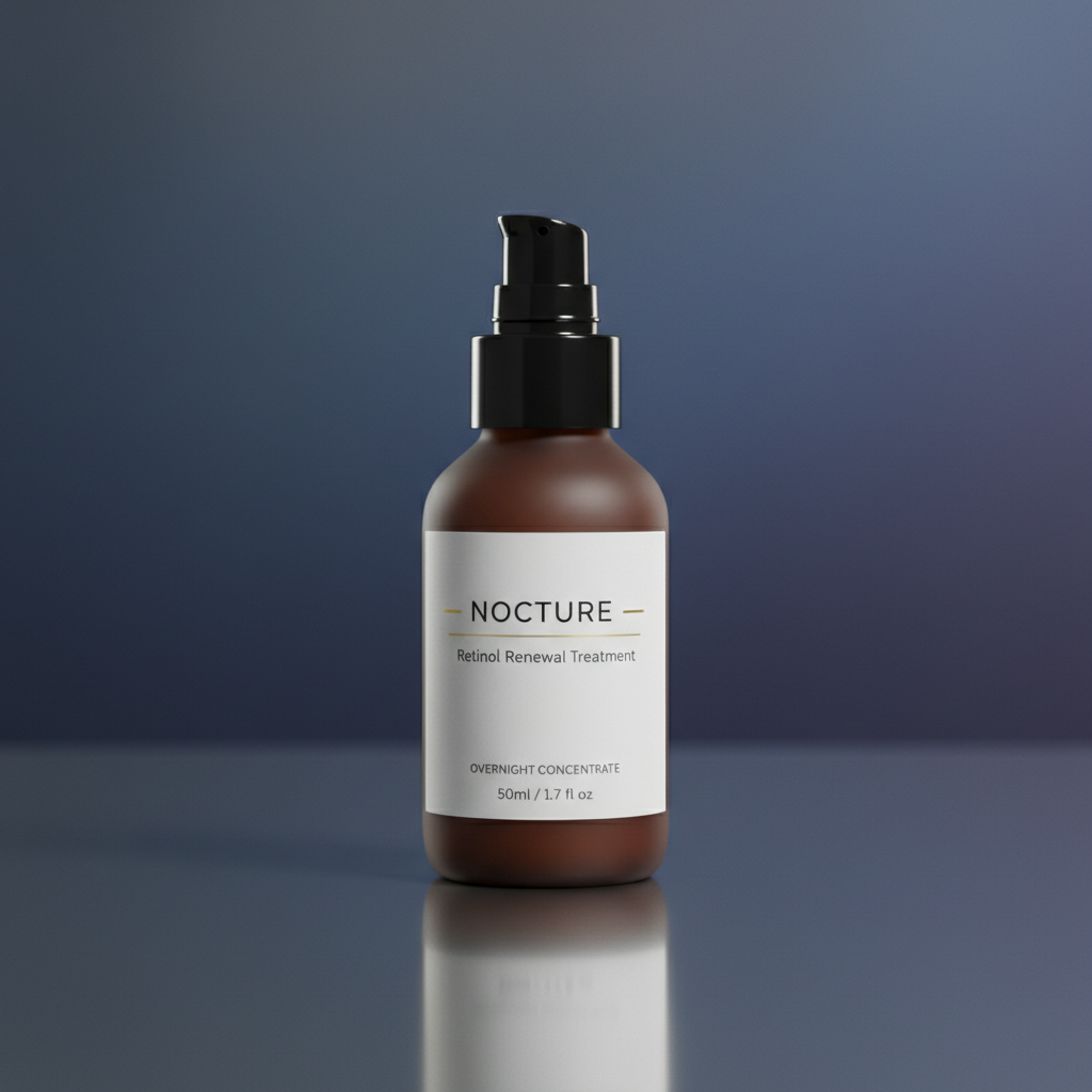Overnight Renew Cream product shot, clean white background, professional beauty photography