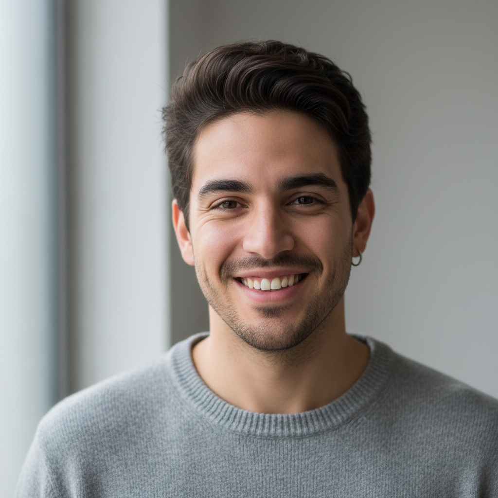 Daniel Reyes, young man with dark hair smiling