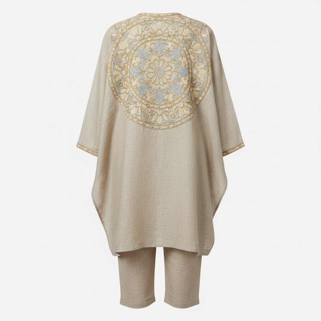 Men's Premium Linen Kurta Set — Ivory White product image on clean background