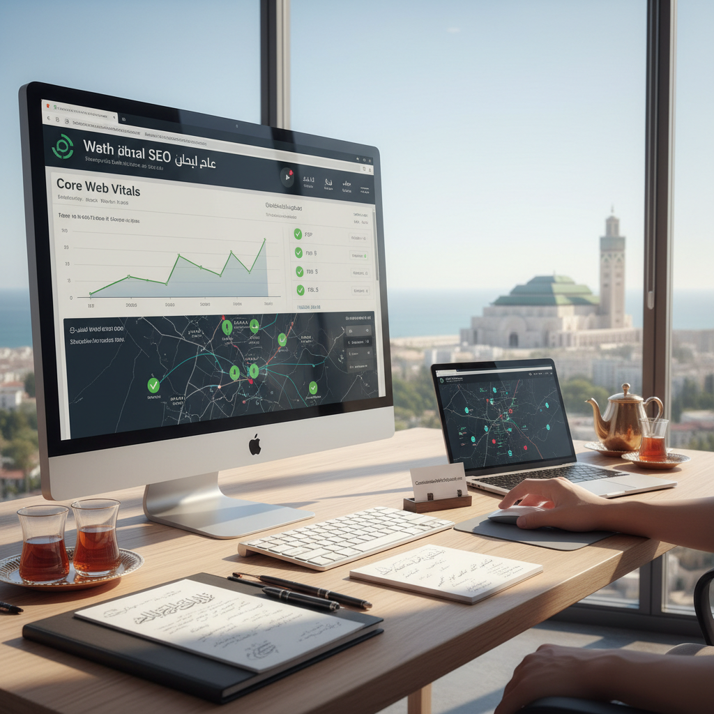 Optimisation vitesse site web Maroc - Core Web Vitals performance SEO technique Casablanca
