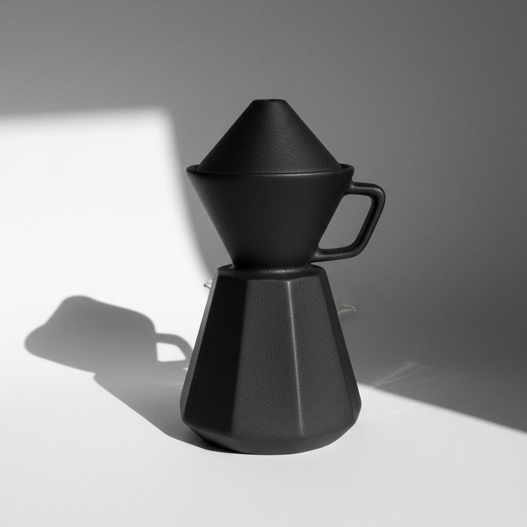 Professional studio commercial product photography with clean white background and dramatic lighting