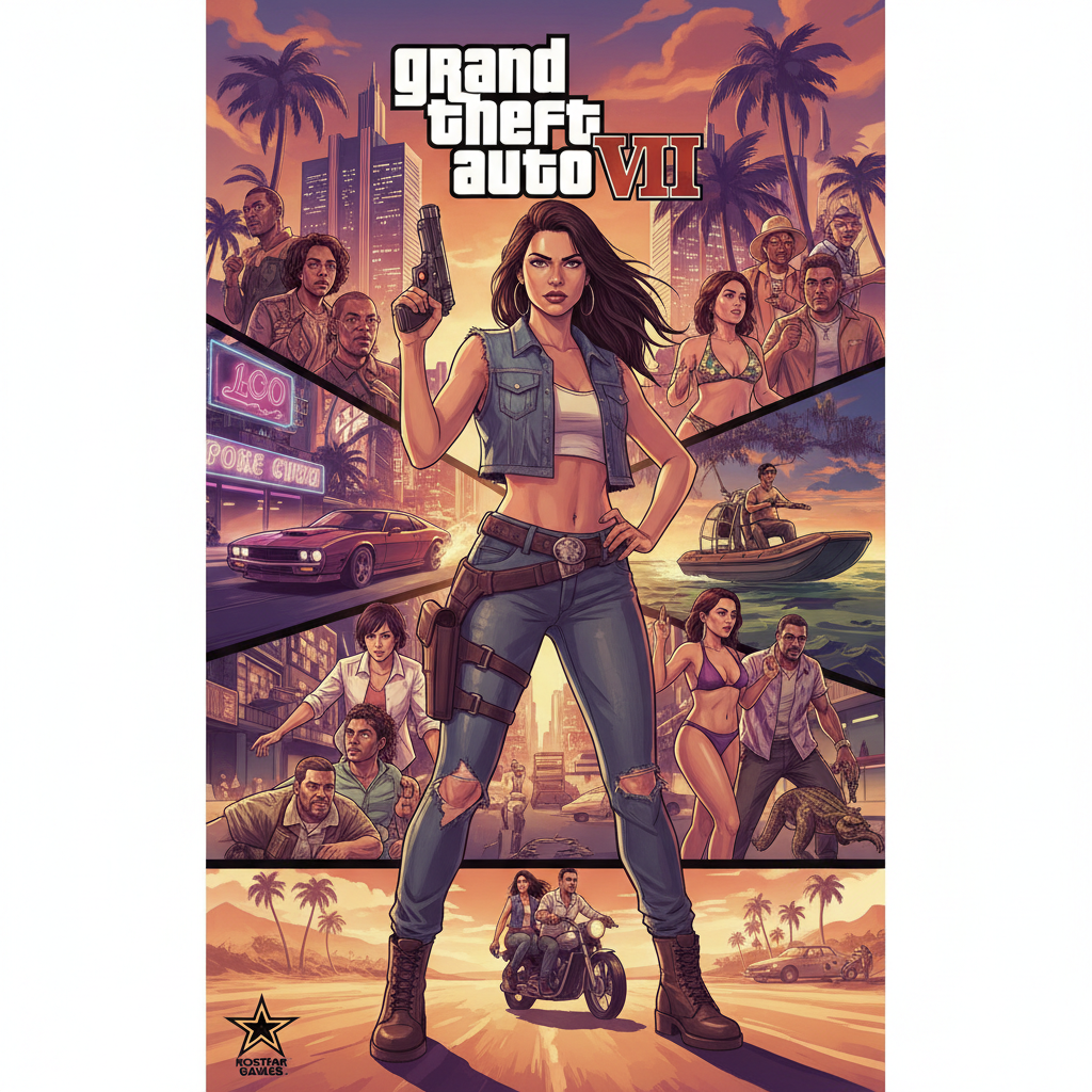 Grand Theft Auto VI game cover art