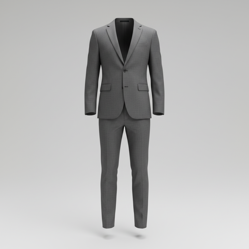 Professional hotel uniform suit on dark background, crisp formal attire