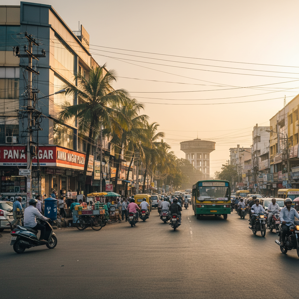 G+2 commercial shop on busy main road in Anna Nagar Chennai