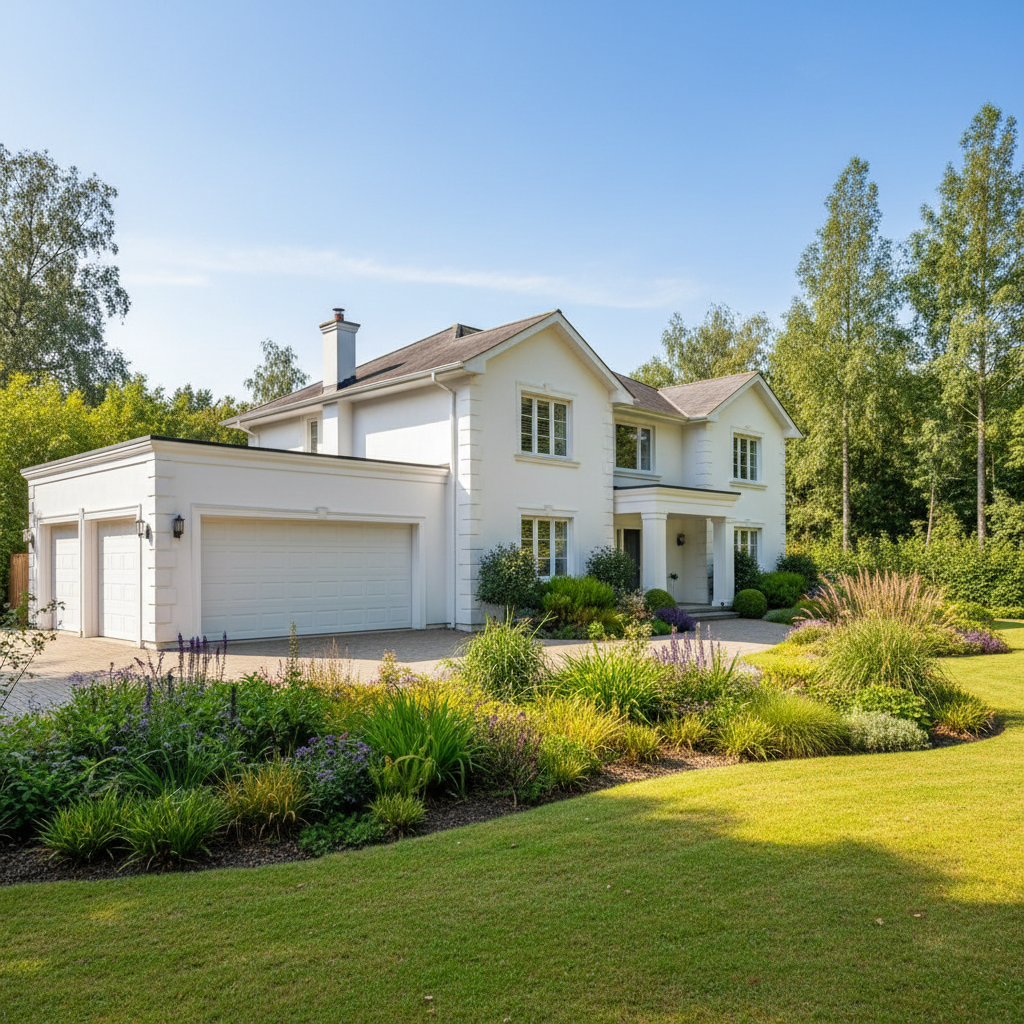 Executive home with double garage and professional landscaping