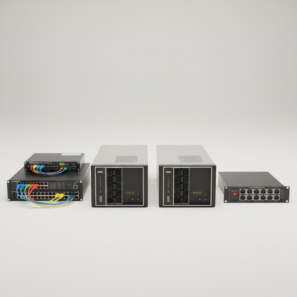 IT procurement hardware including servers, switches, and networking equipment