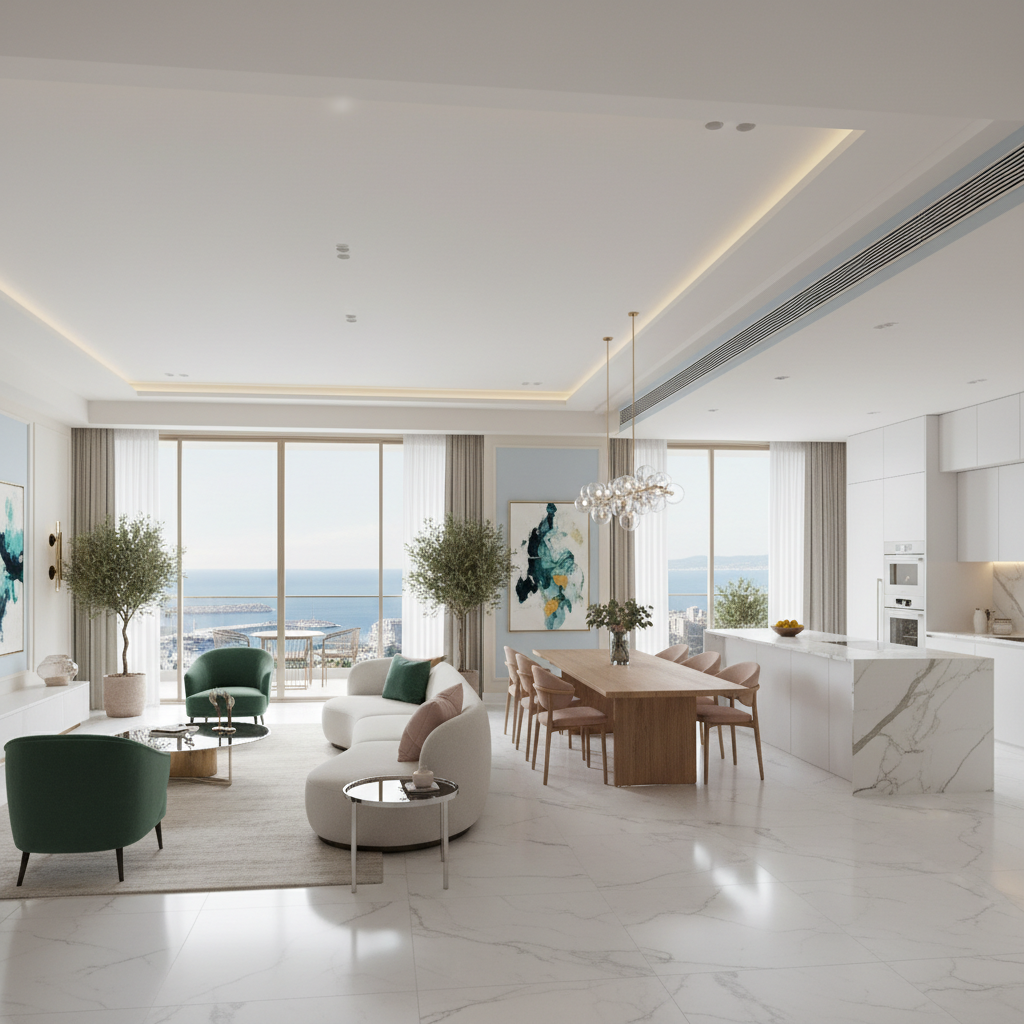 Lux stan 100m² na Limanu IV, kompletno renoviran, moderni enterijer, otvoreni plan, svetle boje i premium materijali