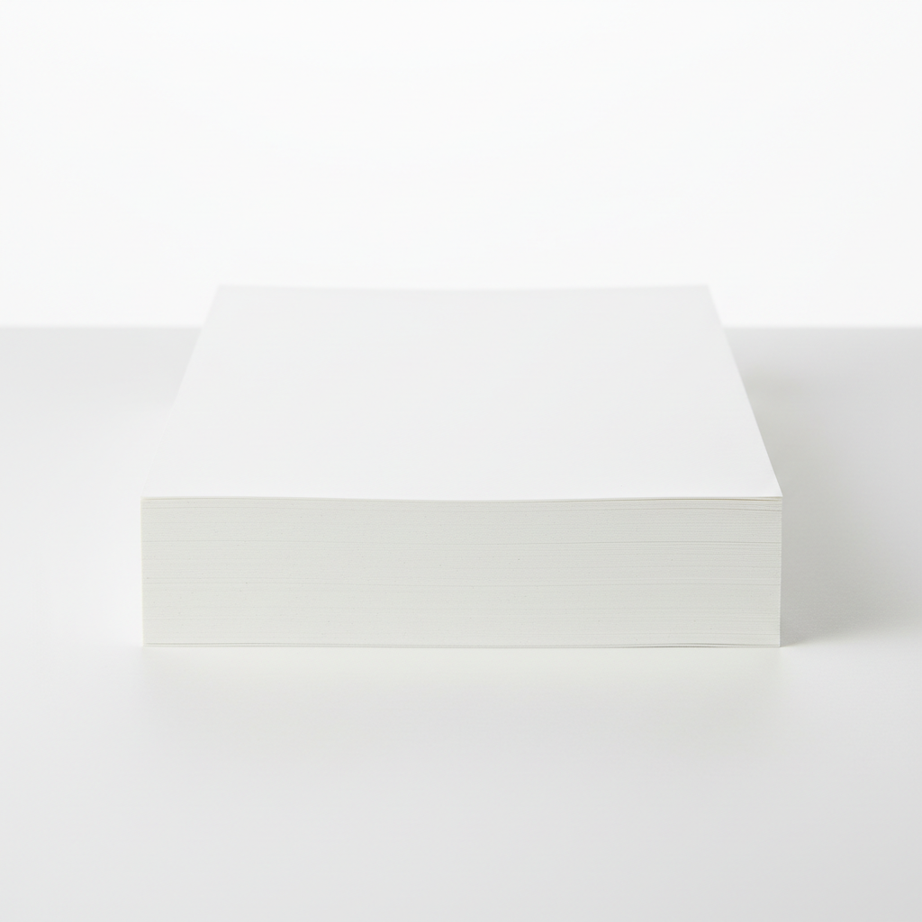 Premium copy paper stack for office printing