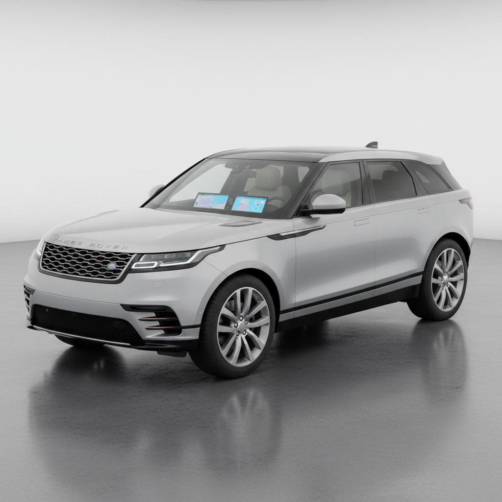 Range Rover Velar P250 SE — photographed against concrete backdrop