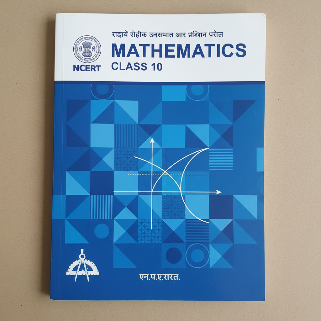 Physics textbook cover, blue and white design, NCERT branding